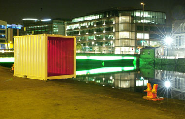 Iñigo Manglano-Ovalle:  Weather station (after Beckett) , 2008; installation shot, Cork Docklands; photo Dara McGrath; courtesy NSF